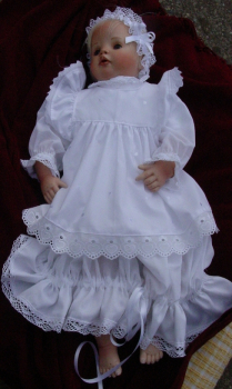 Taufkleid mit Schürze